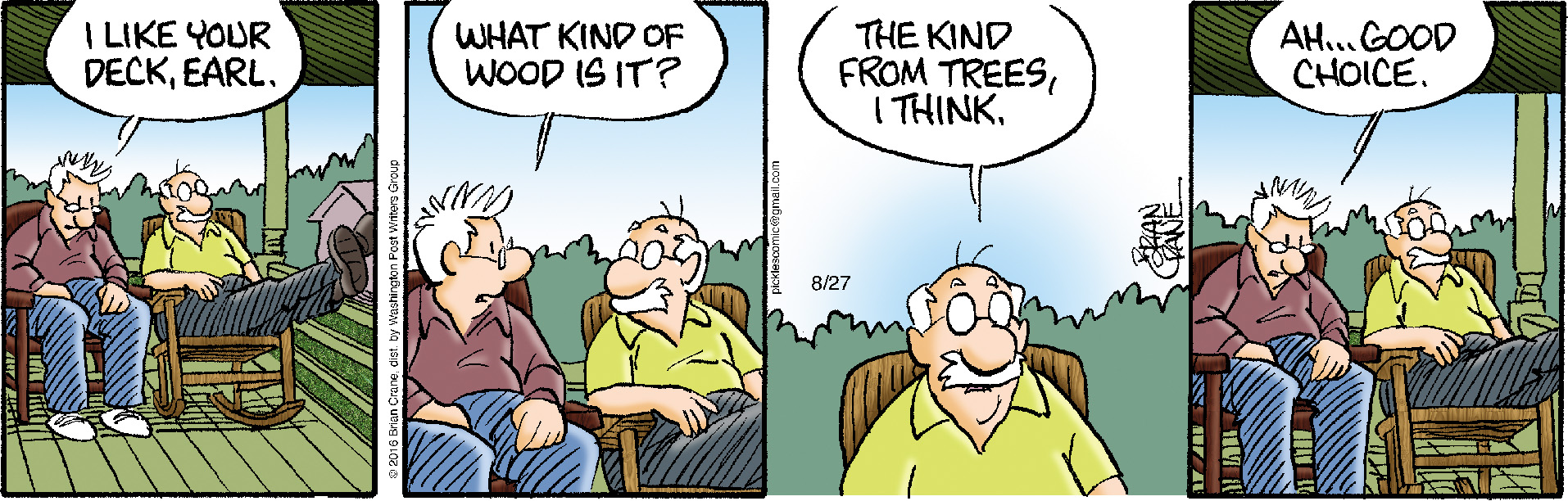 Pickles for 8/27/2016 Pickles Comics ArcaMax Publishing