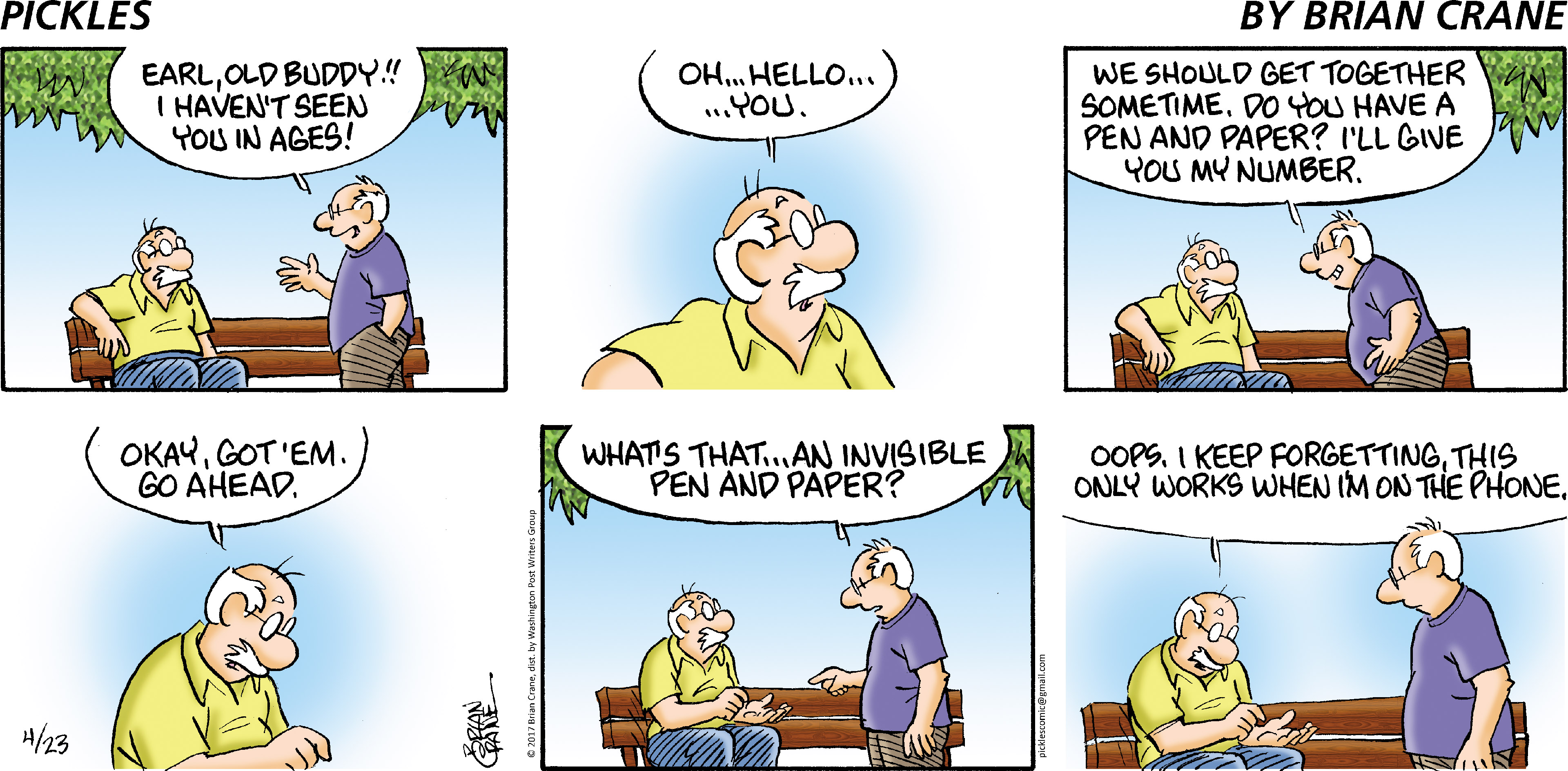 Pickles for 4/23/2017 Pickles Comics ArcaMax Publishing