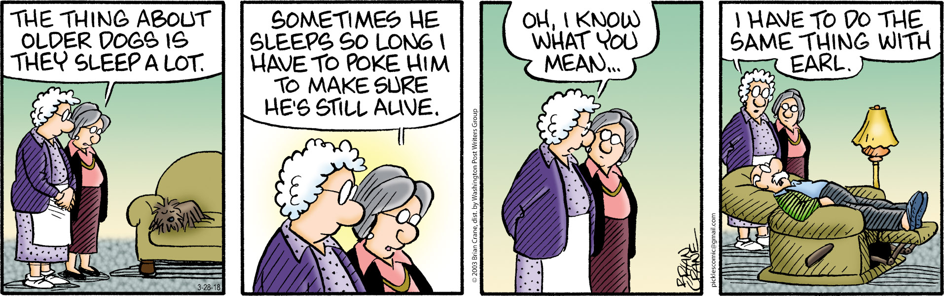 Pickles for 3/28/2018 | Pickles | Comics | ArcaMax Publishing