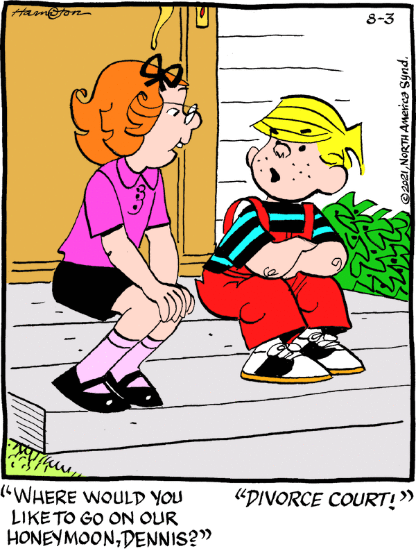 Dennis The Menace For 8 3 2021 Dennis The Menace Comics Arcamax