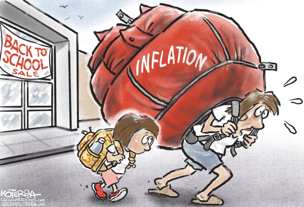 Back to School with Inflation | Jeff Koterba | Comics | ArcaMax Publishing