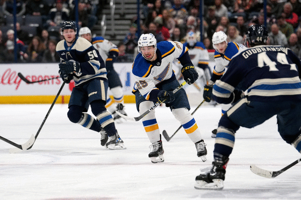 Jordan Kyrou hat trick leads Blues to win over Blue Jackets | Hockey ...