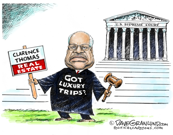 Clarence Thomas Trips and Real Estate