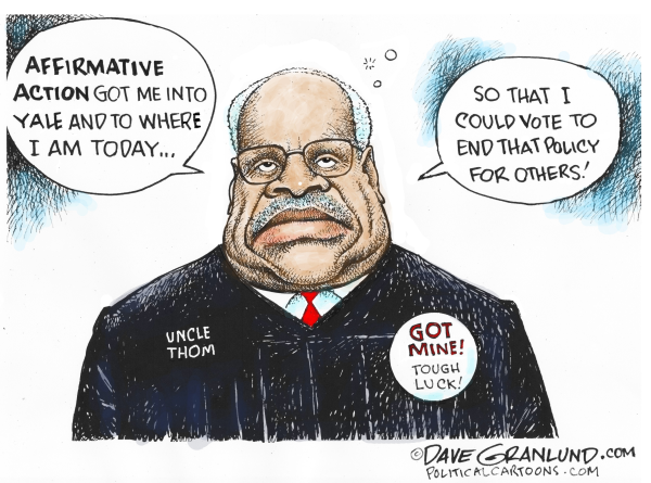 Clarence Thomas Affirmative Action | Dave Granlund | Comics | ArcaMax ...