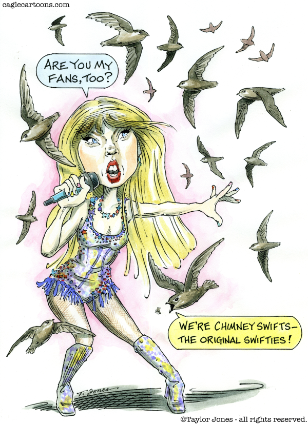 Taylor Swift and feathered friends