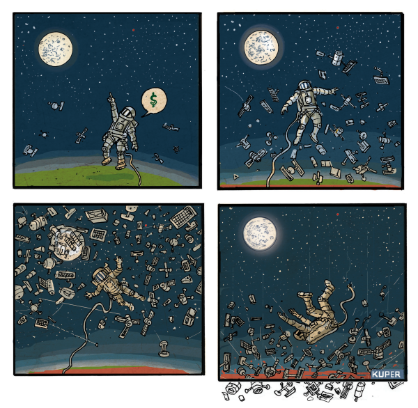 Space Junk Crashing Down