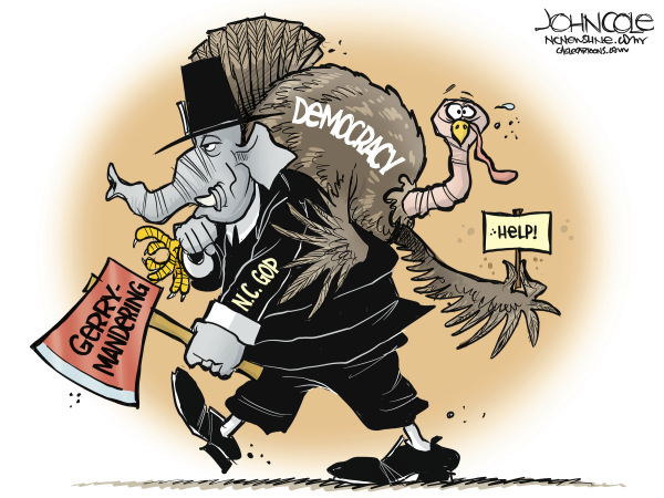 Democracy on the chopping black