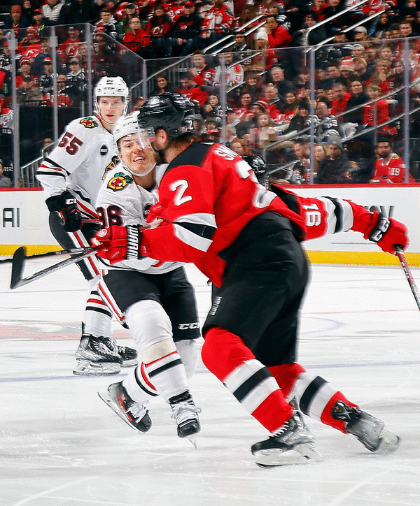 Connor Bedard Exits With Injury Early In Blackhawks' 4-2 Loss To Devils ...