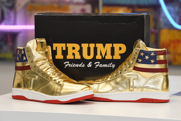 A 'degenerate collector' paid $9,000 for Trump sneakers -- and says ...