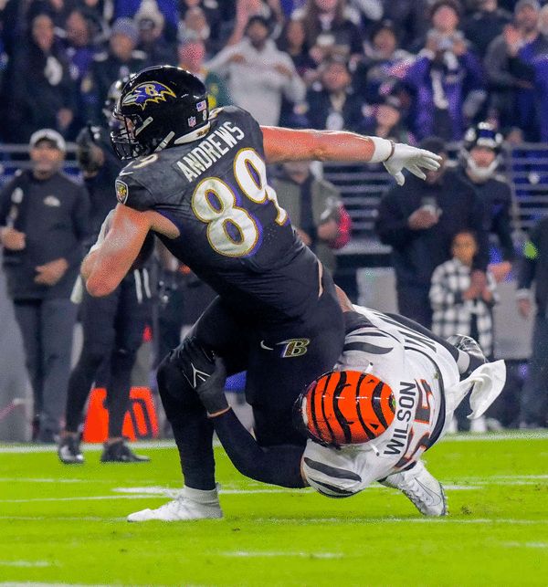 Hip-drop tackle that injured Ravens TE Mark Andrews could be