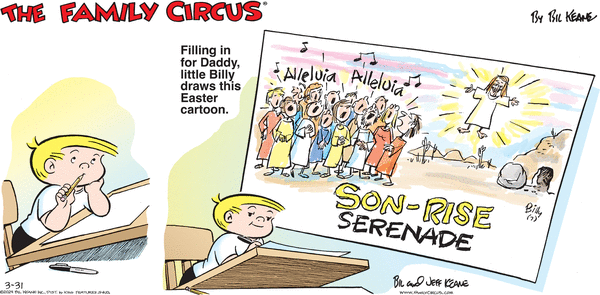 Family Circus by Bil Keane on Sun, 31 Mar 2024
