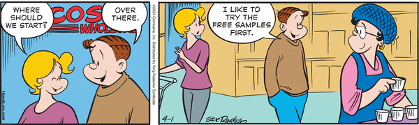 Hi and Lois by Robert "Chance" Brown, Brian Walker and Greg Walker on Mon, 01 Apr 2024