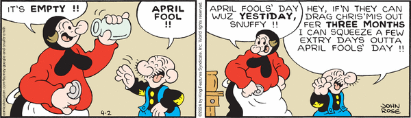 Barney Google And Snuffy Smith by Billy DeBeck on Tue, 02 Apr 2024