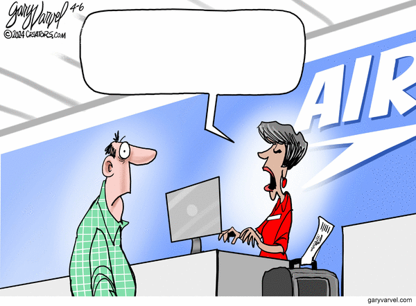 Humor Me (Leave Caption In Comments) by Gary Varvel on Sat, 06 Apr 2024