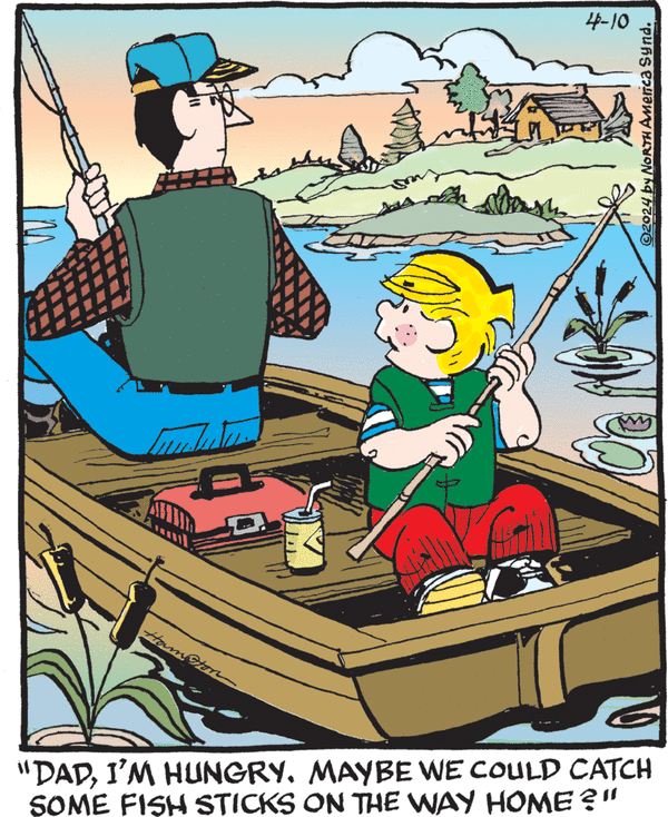 Dennis the Menace by Hank Ketcham on Wed, 10 Apr 2024
