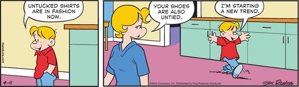 Hi and Lois by Robert "Chance" Brown, Brian Walker and Greg Walker on Thu, 11 Apr 2024