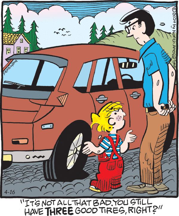 Dennis the Menace by Hank Ketcham on Tue, 16 Apr 2024