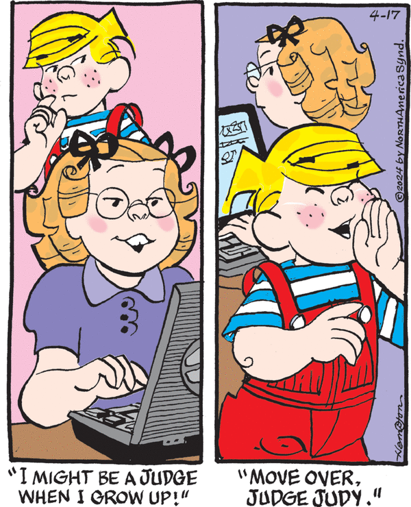 Dennis the Menace by Hank Ketcham on Wed, 17 Apr 2024