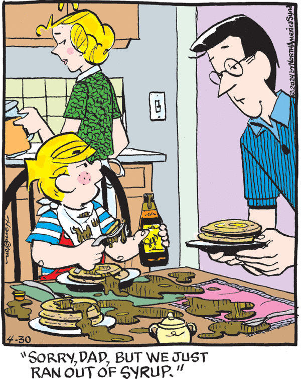 Dennis the Menace by Hank Ketcham on Tue, 30 Apr 2024