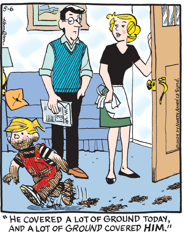 Dennis the Menace by Hank Ketcham on Mon, 06 May 2024