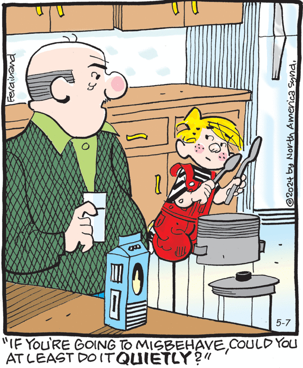 Dennis the Menace by Hank Ketcham on Tue, 07 May 2024
