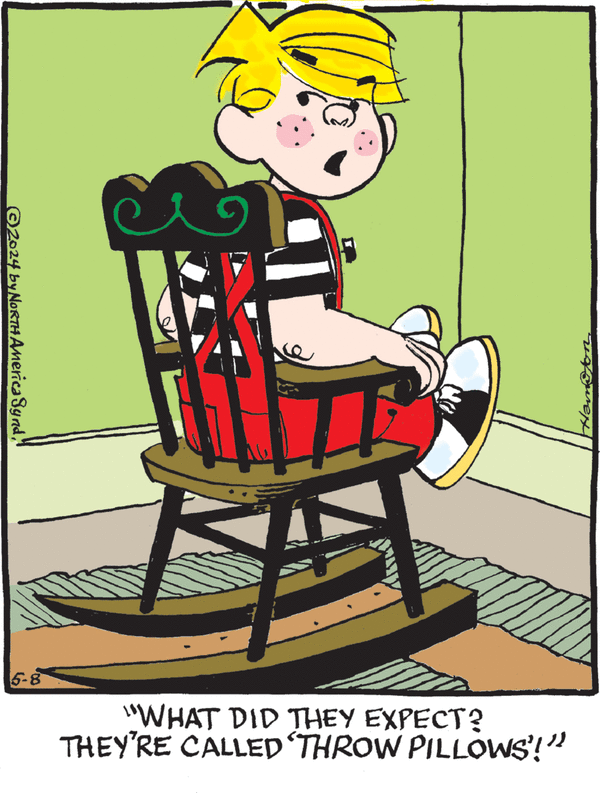 Dennis the Menace by Hank Ketcham on Wed, 08 May 2024