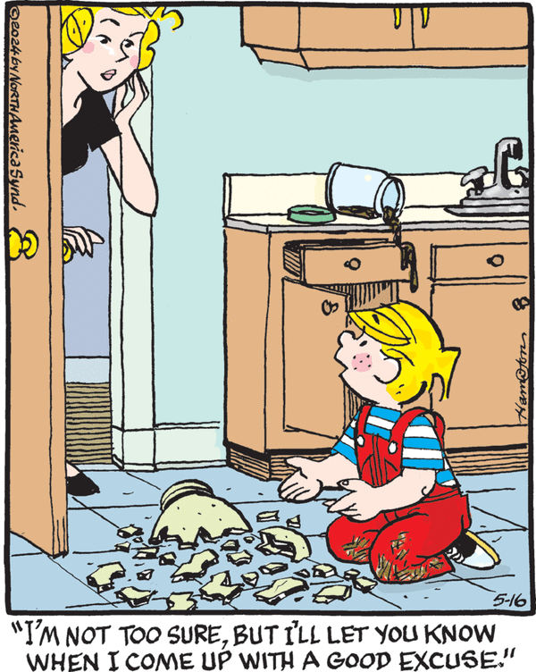 Dennis the Menace by Hank Ketcham on Thu, 16 May 2024