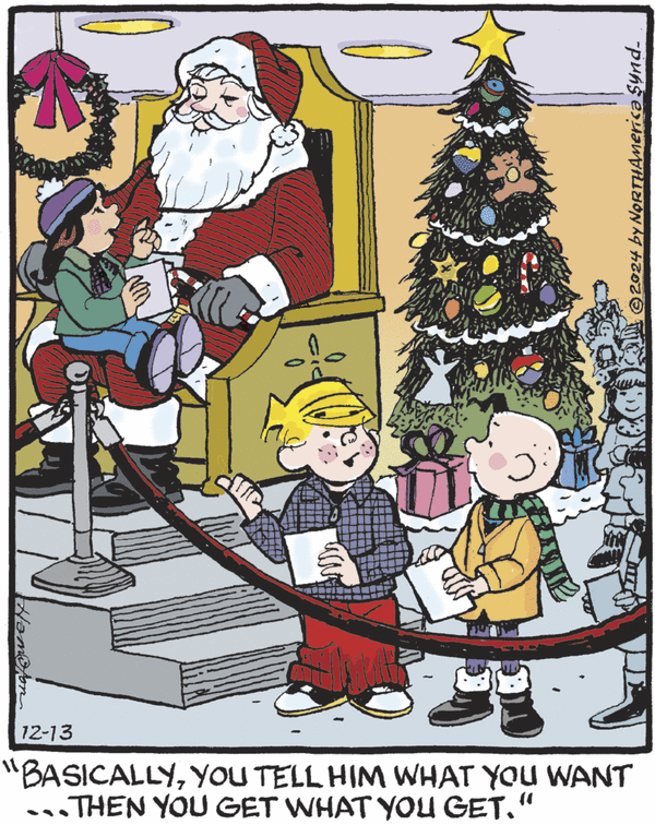 Dennis the Menace by Hank Ketcham on Fri, 13 Dec 2024