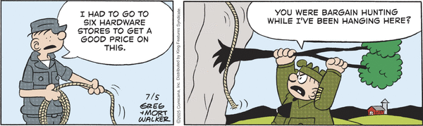 click or tap to zoom Beetle Bailey for 7/5/2025
