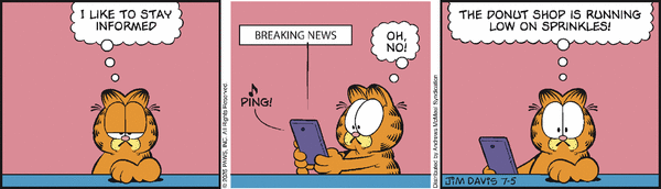 click or tap to zoom Garfield for 7/5/2025