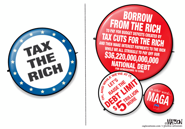Tax The Rich and Other Political Buttons