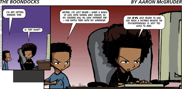 click or tap to zoom Boondocks for 7/6/2025