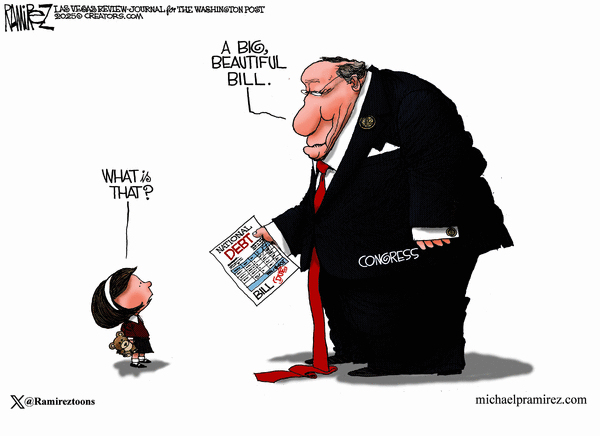 click or tap to zoom Michael Ramirez for 7/4/2025