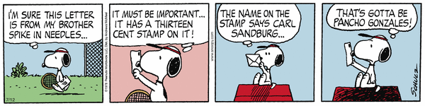 click or tap to zoom Peanuts for 7/12/2025