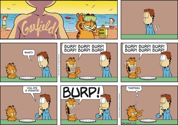 click or tap to zoom Garfield for 7/13/2025
