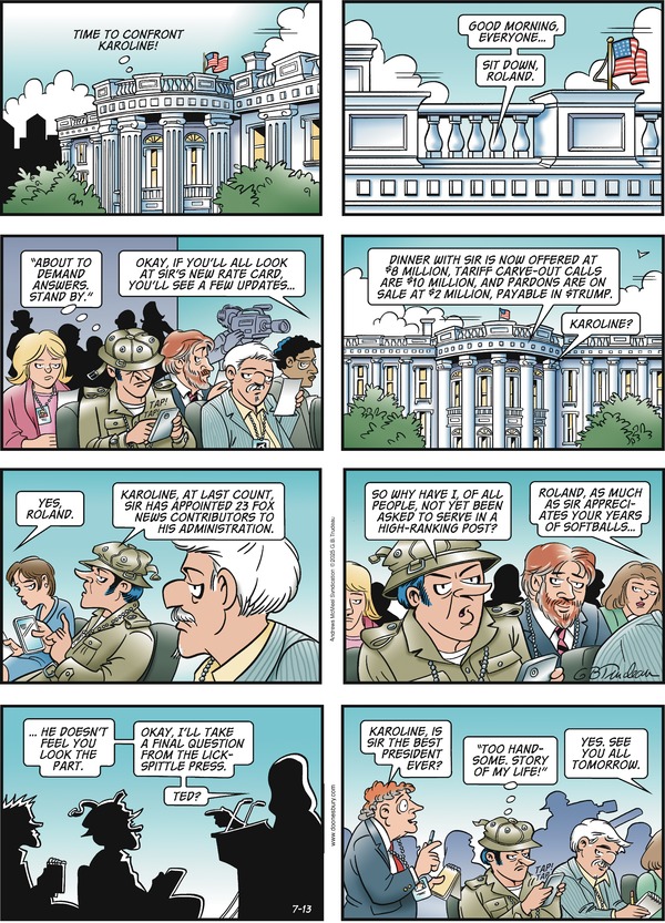 click or tap to zoom Doonesbury 7/13/2025
