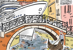 click or tap to zoom Bezos wedding in Venice