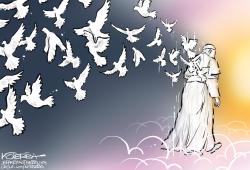 click or tap to zoom The Pope and the Doves