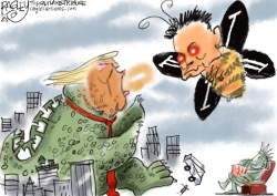 click or tap to zoom Trump versus Musk