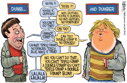 click or tap to zoom Elon and Trump Dumb and Dumber Argument