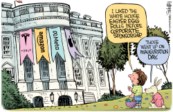 click or tap to zoom Corporate Sponsored White House Egg Roll