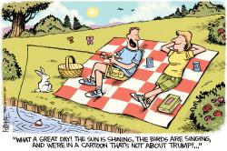 Spring Break From Trump Cartoon REPOST