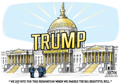 click or tap to zoom Trump Renovates US Capitol Building
