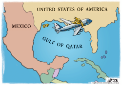 click or tap to zoom Gulf Of America Renamed Gulf Of Qatar
