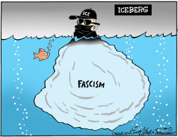 click or tap to zoom Fascist ICE A Menace