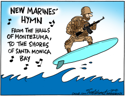 click or tap to zoom Marines Deployed To Los Angeles