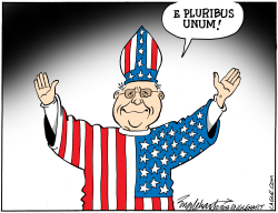 click or tap to zoom Pope USA! USA! USA!