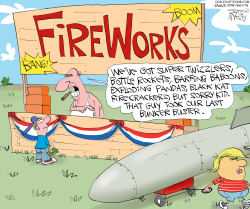 Bunker Buster Fireworks