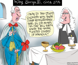 click or tap to zoom King George Gets It Wrong