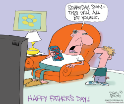 Dad Passes Down Remote
